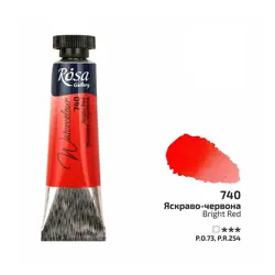 Akvarelové barvy Rosa 10 ml 740 bright red
